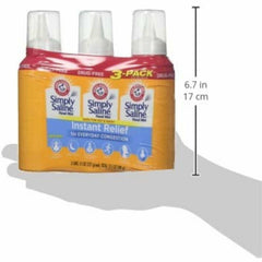 Arm & Hammer Simply Saline Nasal Relief Mist Spray- Giant Size - 4.5 Ounce (Pack of 3)