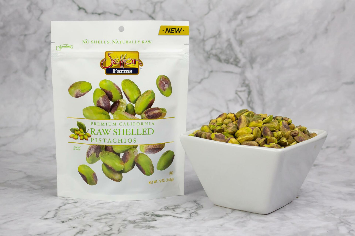 Setton Farms Naturally Raw Shelled Pistachios 20 oz Value Bag, No Shell Pistachios, Non-GMO Project Verified, Certified Gluten Free, Vegan and Kosher, Heart Healthy Snack, 20 Oz (Also perfect for making Dubai Chocolate)