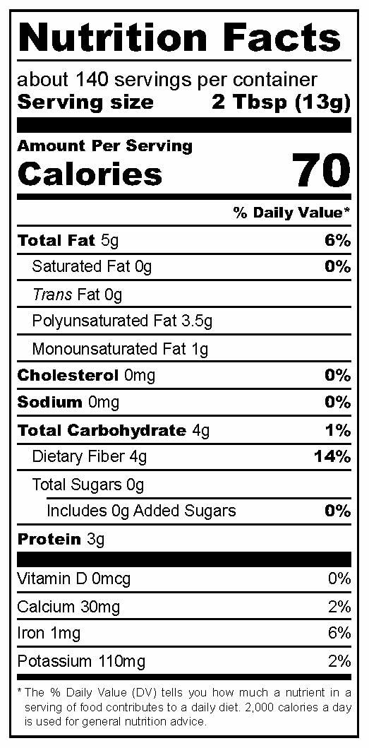 Premium Gold Organic Ground Flax Seed | 4 pounds | Omega 3 | High Fiber Food | Gluten-Free, Non-GMO, Kosher, Whole Milled Flaxseed, Plant-Based Protein, Ideal for Beverages, Baking & Topping