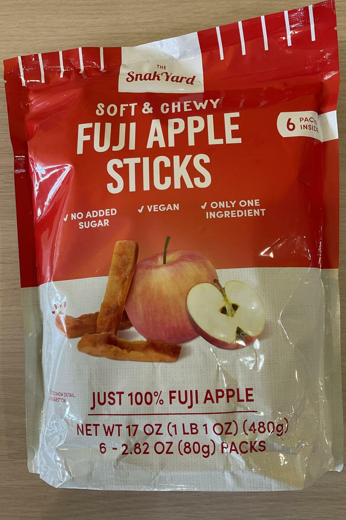The SnakYard FuJi Apple Sticks 17 oz 2 packs