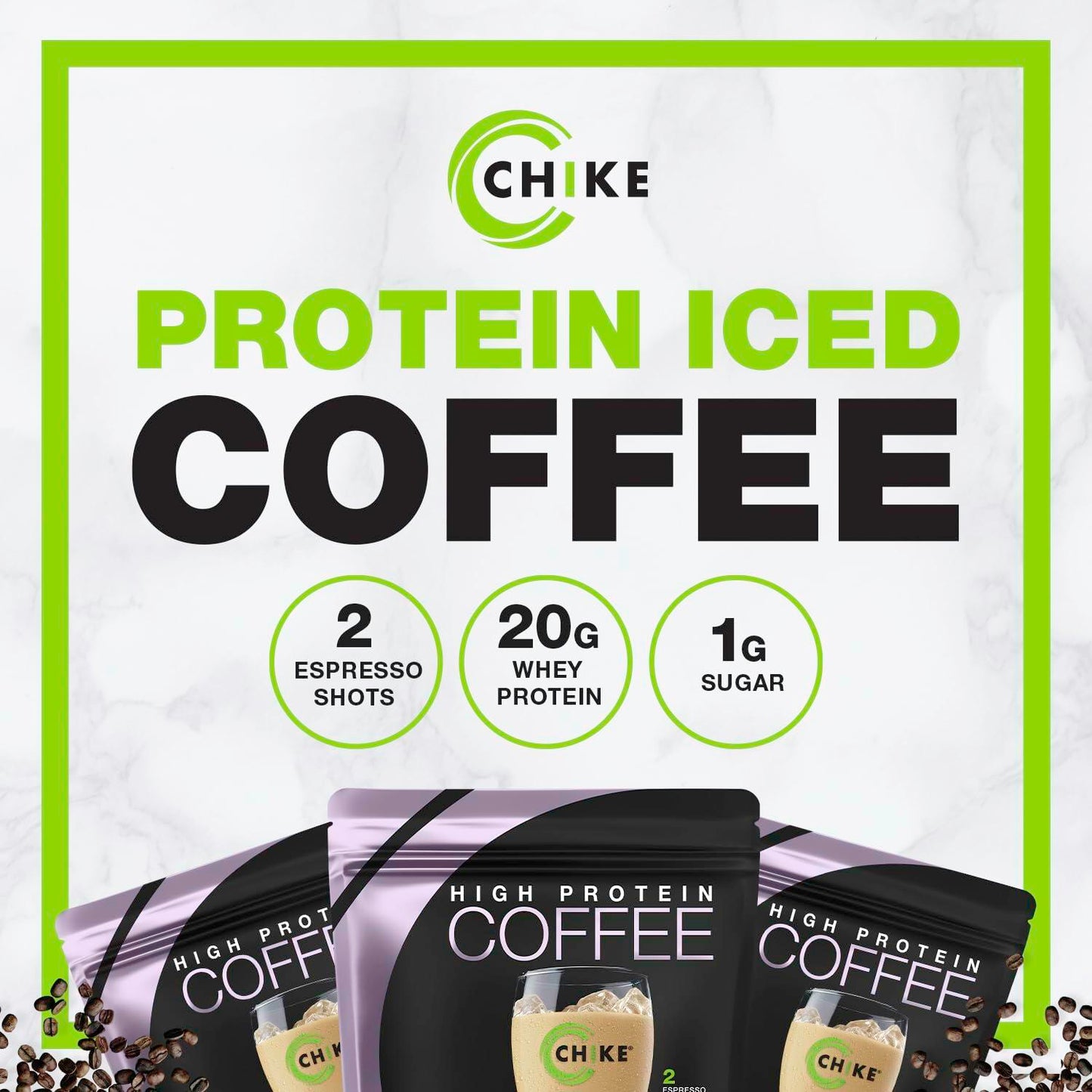 Chike Sweet Cream High Protein Iced Coffee, 20 G Protein, 2 Shots Espresso, 2 G Sugar, Keto Friendly and Gluten Free, 14 Servings (17.8Ounce)
