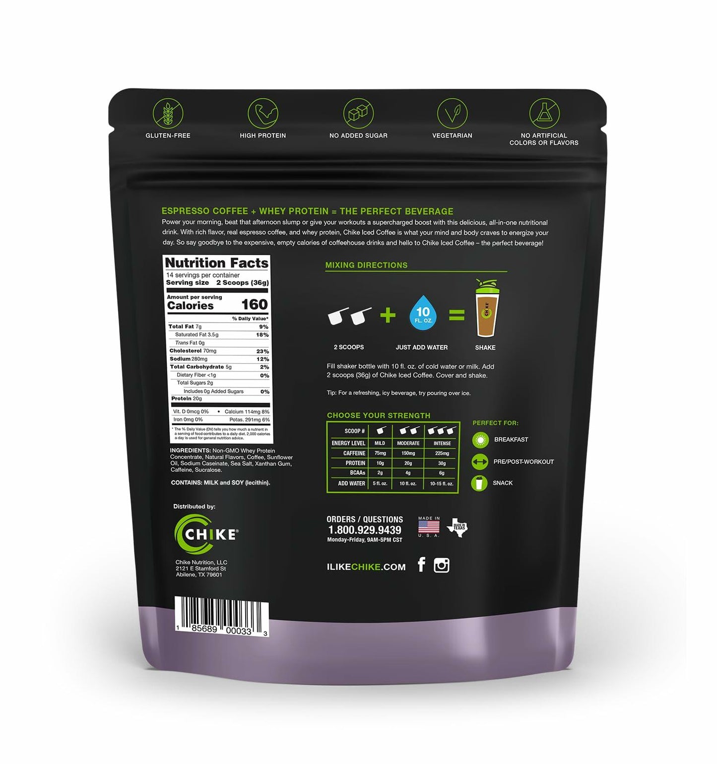 Chike Sweet Cream High Protein Iced Coffee, 20 G Protein, 2 Shots Espresso, 2 G Sugar, Keto Friendly and Gluten Free, 14 Servings (17.8Ounce)