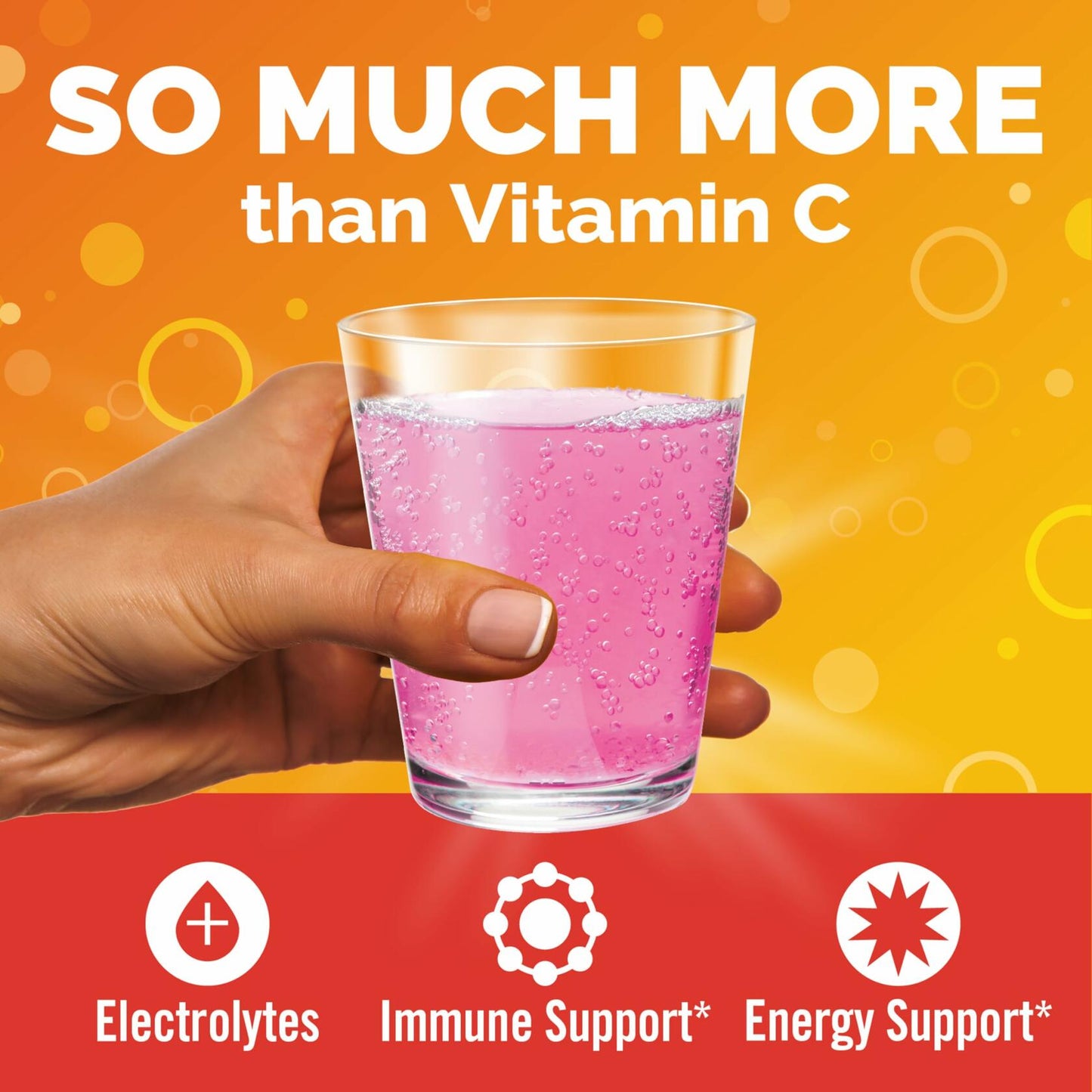 Emergen-C 1000mg Vitamin C Powder, with Antioxidants, B Vitamins and Electrolytes, Vitamin C Supplements for Immune Support, Caffeine Free Drink Mix, Raspberry Flavor - 60 Count/2 Month Supply