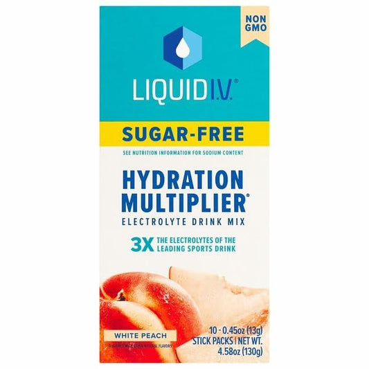 Liquid I.V., Electrolyte Drink Mix Sugar-Free White Peach, 4.58 Ounce