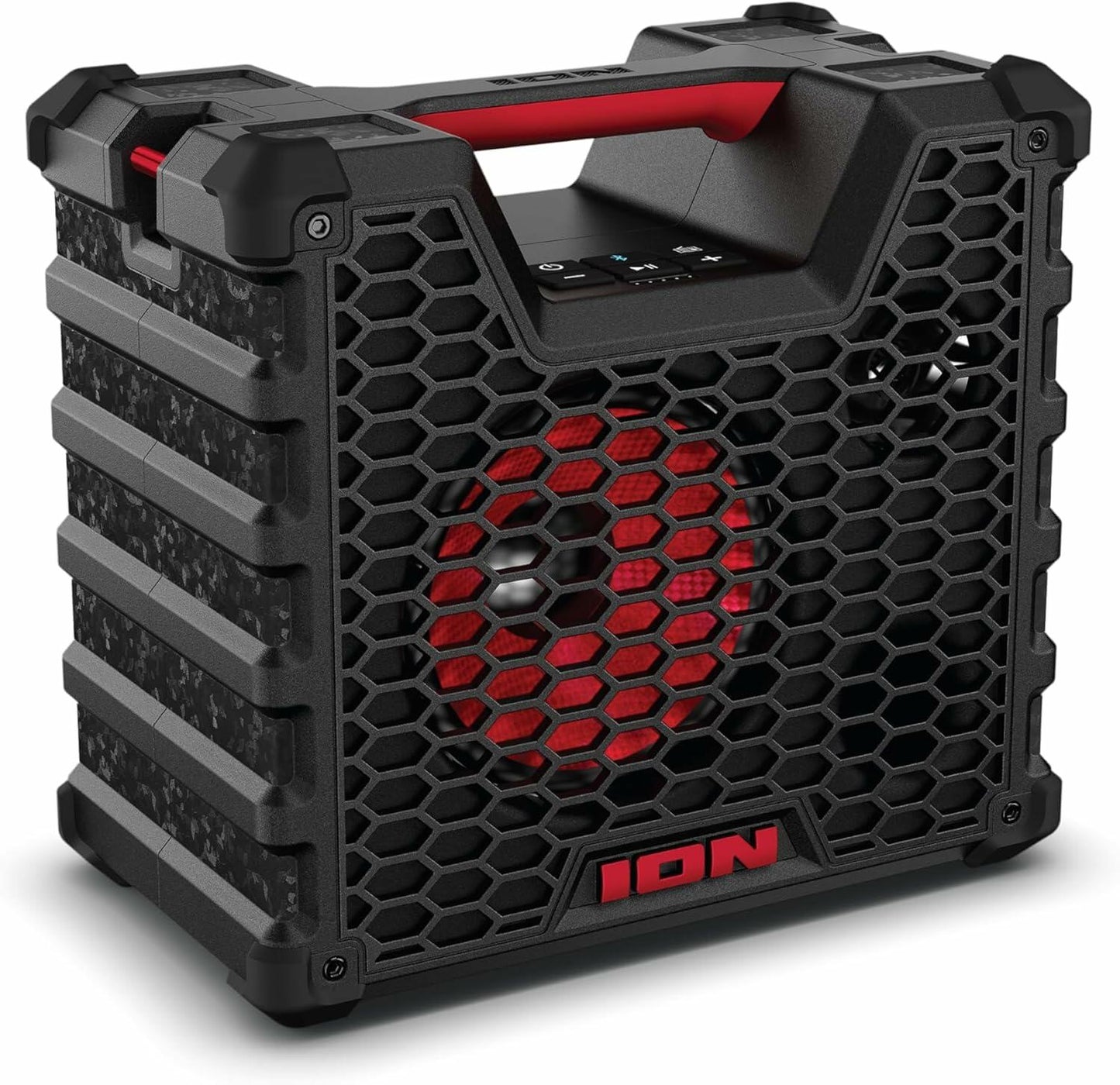 ION Audio Tailgater Tough - Rugged Portable All-Weather Wireless Bluetooth Speaker, IPX5 Water-Resistant, Outdoor Weather-Resistant Speaker