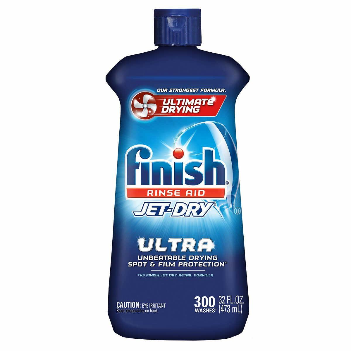 FINISH Rinse AID Jet-Dry Ultra 300 Washes 32 FL OZ (946ml)