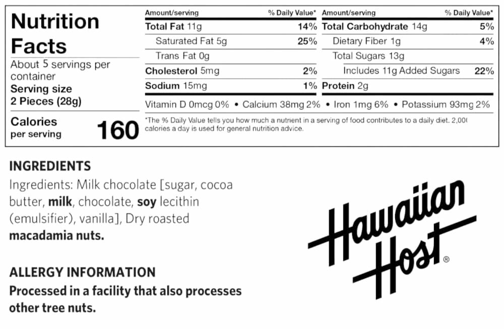 Hawaiian Host Alohamacs Milk Chocolate The Original Chocolate Covered Macadamia Nut, 3 pack 15oz