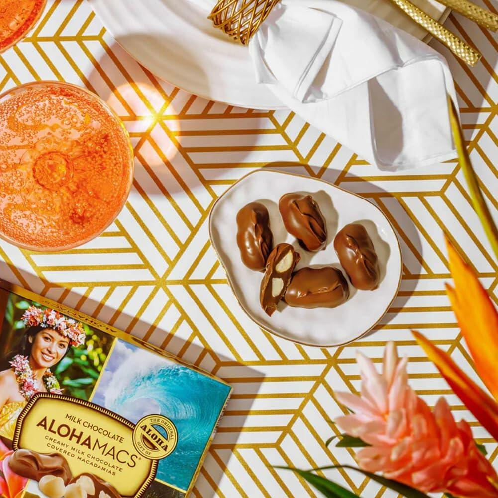 Hawaiian Host Alohamacs Milk Chocolate The Original Chocolate Covered Macadamia Nut, 3 pack 15oz