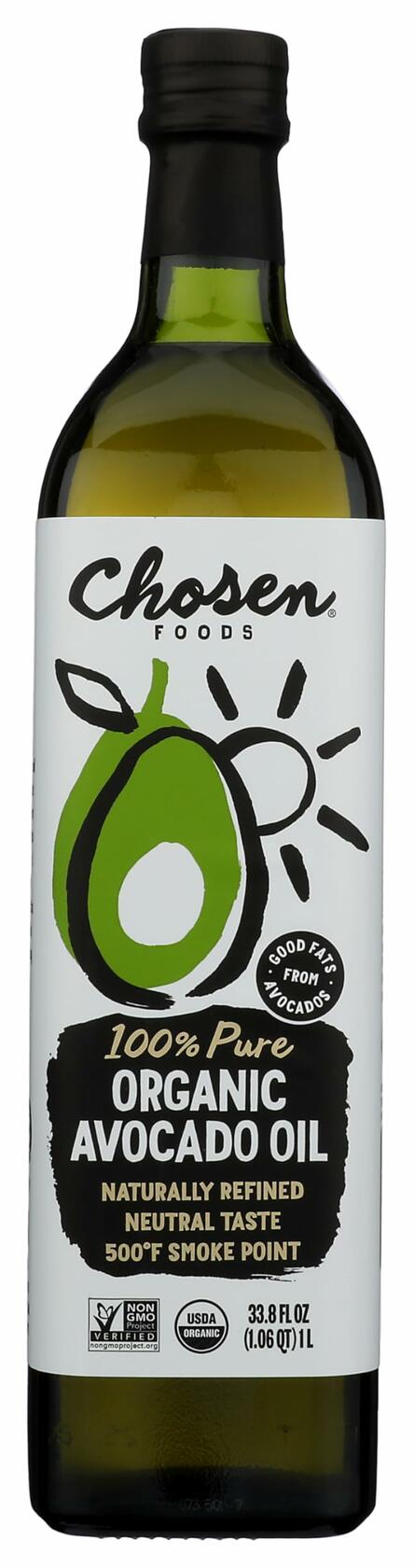 CHOSEN FOODS Organic Avocado Oil, 33.81 FZ