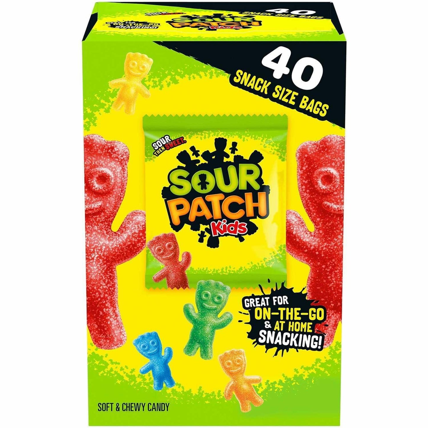 Sour & Chewy Candy, Bulk Pack, 40 - 0.97 oz, SOUR PATCH KIDS