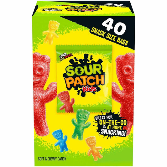 Sour & Chewy Candy, Bulk Pack, 40 - 0.97 oz, SOUR PATCH KIDS