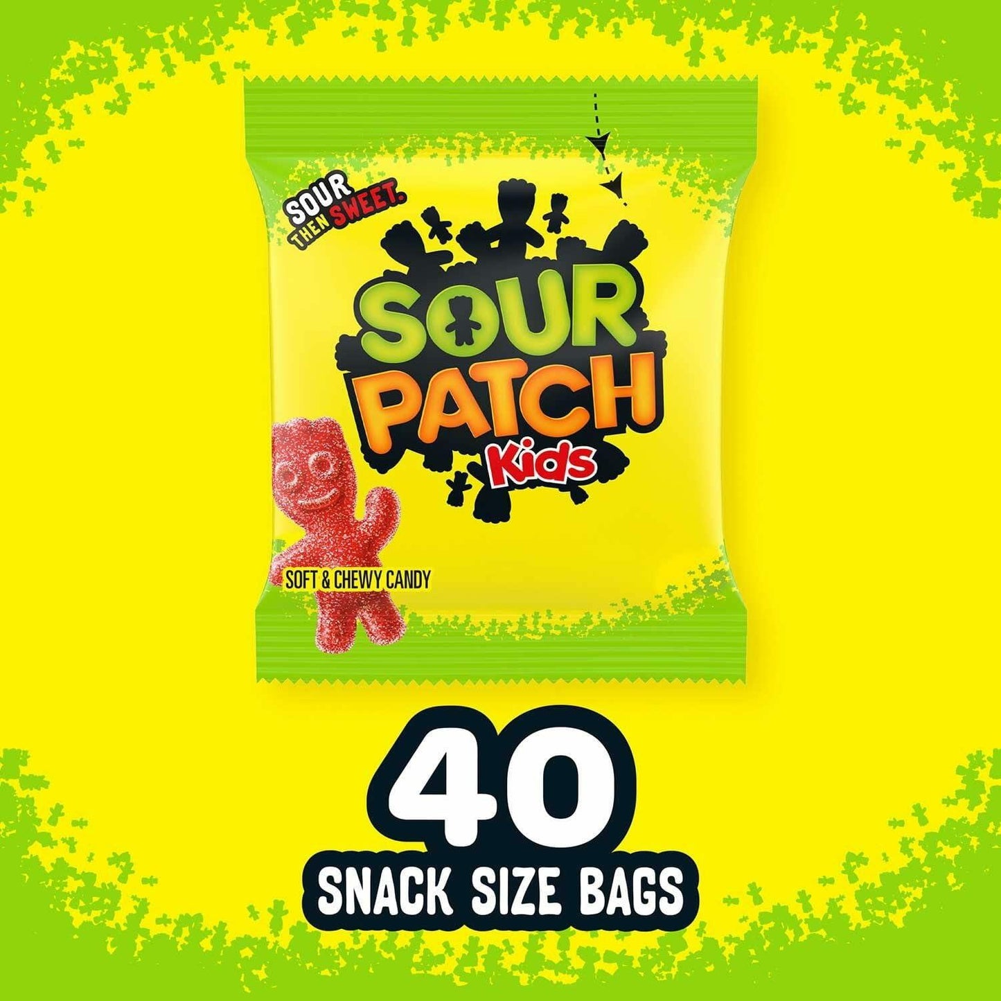 Sour & Chewy Candy, Bulk Pack, 40 - 0.97 oz, SOUR PATCH KIDS
