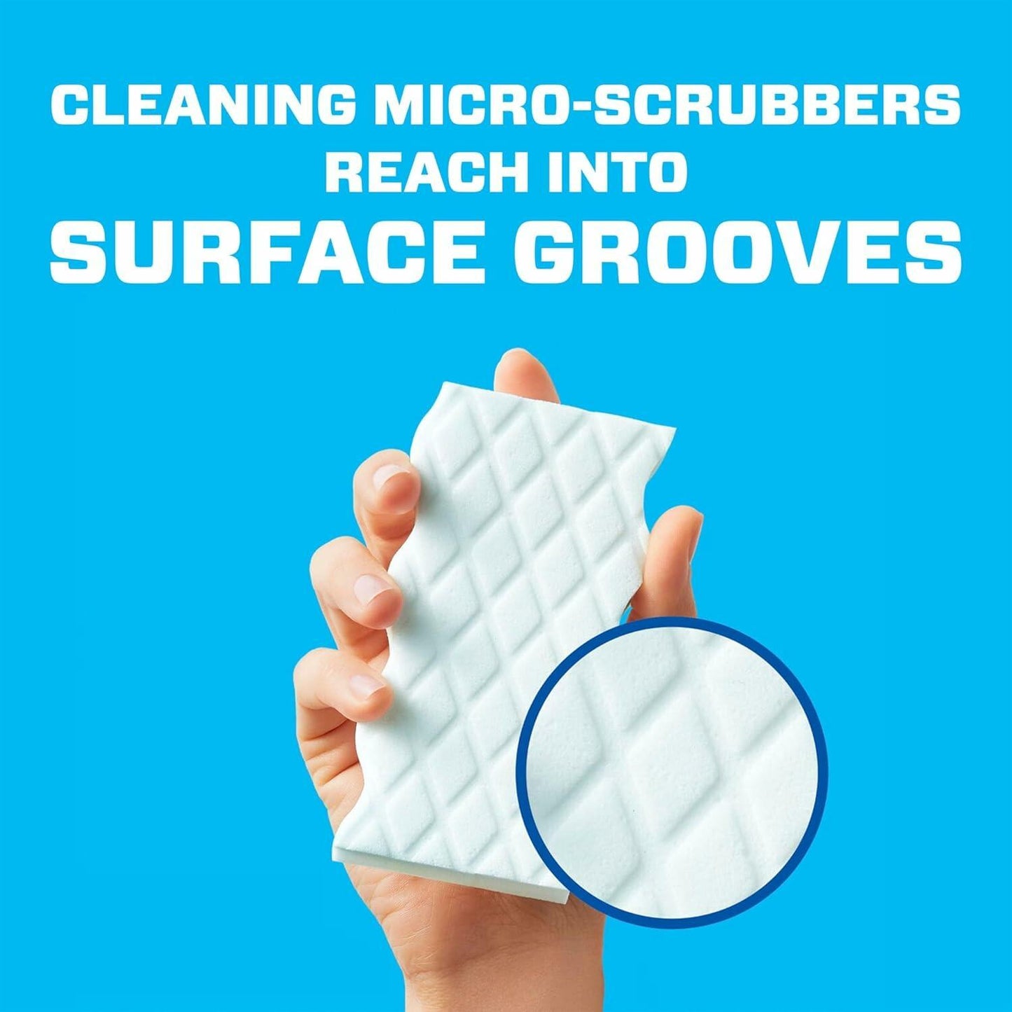 Extra Durable Cleaning Eraser Sponges, 15 Pack - Multipurpose Melamine Foam Scrubbers for Stubborn Stains, Dirt, Grime Removal on Walls, Floors, Appliances, Bathrooms, and Kitchen Surfaces