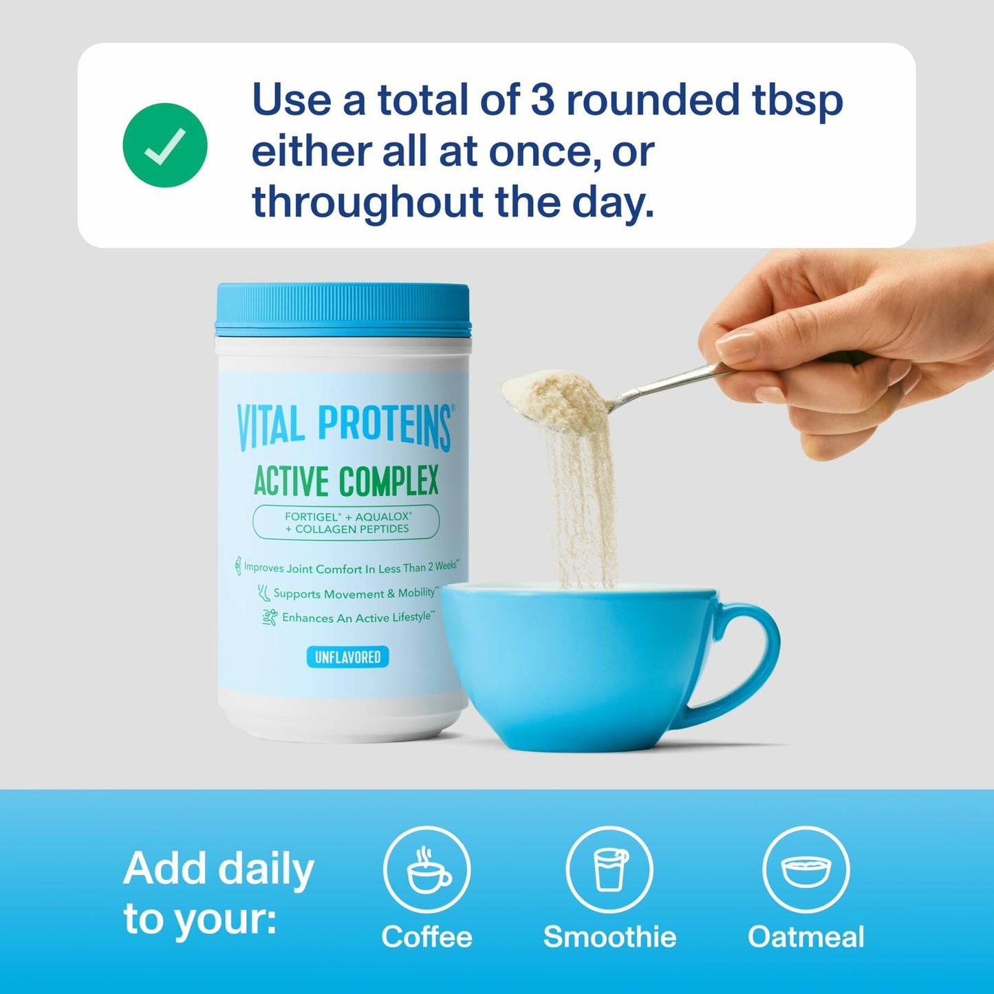 Vital Proteins® Active Complex, 20g Collagen Peptides, Improves Joint Comfort, Supports Movement & Mobility