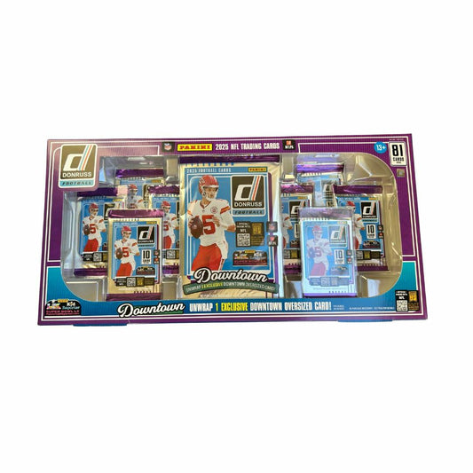 Donruss NFL Trading Cards 2025 Downtown Collection, 81 Cards, Oversized Card Pack