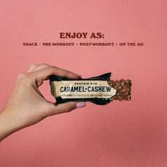 Barebells Protein Bars Caramel Cashew - 12 Count, 20g High Protein Treats - Chocolate Nutrition Bar with 1g Total Sugars - On-The-Go Breakfast or Post-Workout Snack