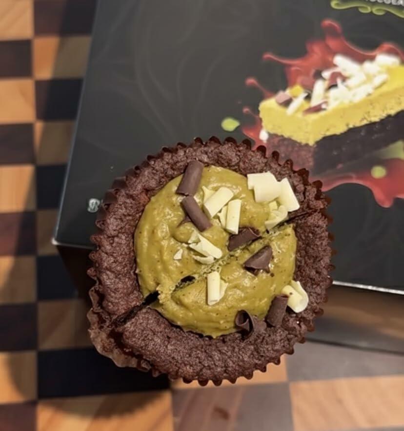 Dubai Style Chocolate Brownie with Real Pistachio, Individually Wrapped Treats - 10 Count Box