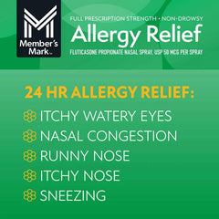 Members Mark Fluticasone Propionate Nasal Spray (6 pk, 0.54 fl. oz. Bottle)