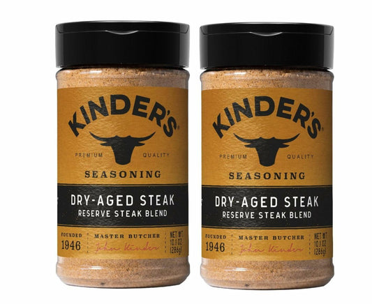 Dry-Aged Steak Seasoning, 10.1 oz, kinders, 2ct