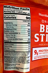 Member's Mark Original Grassfed Jerky, 1-ounce Beef Sticks, 12 Count