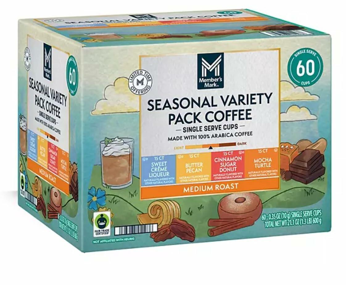 Member Mark K-Kups Spring Seasonal, Variety Pack, Kcups 60 pk.