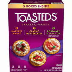 Toasteds variety Pack Crackers 40 OZ