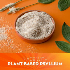 Metamucil 4-in-1 Psyllium Husk Fiber Supplement, Real Sugar, 72 tablespoons, Orange Flavored, Daily Fiber Powder for Digestive Health, made with Plant-Based Psyllium Husk Fiber