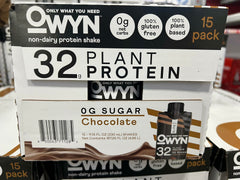 OWYN Pro Elite Vegan High Protein Keto Shake, 32g Protein, 9 Amino Acids, Omega-3, Prebiotics, Superfoods Greens for Workout and Recovery, 0g Net Carbs, Zero Sugar (Chocolate, 11.15 Fl Oz (Pack of 15))