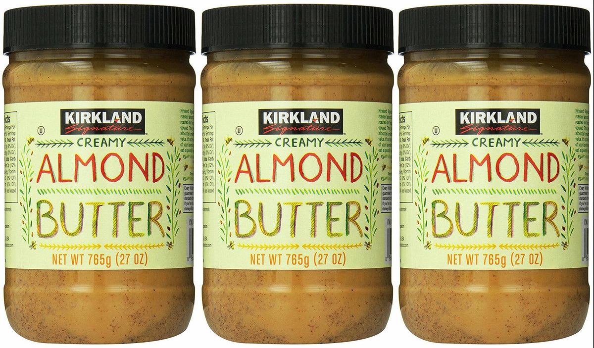 Kirkland Signature - Creamy Almond Butter, 27 Ounce - 3 Jars