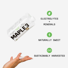 Maple 3 Organic Maple Water, 100% Natural Hydratation, Straight from a Tree, 1 Ingredient (Maple Sap), 46 Essential Bioactive Compounds, Electrolytes & Minerals, No Sugar Added, Low in Calories, No