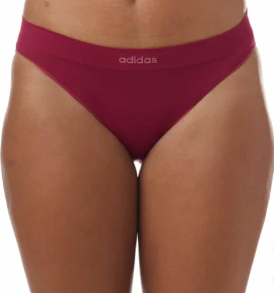 adidas womens Seamless Bikini Underwear 4-pack (US, Alpha, Large, Regular, Regular, Multi Black)
