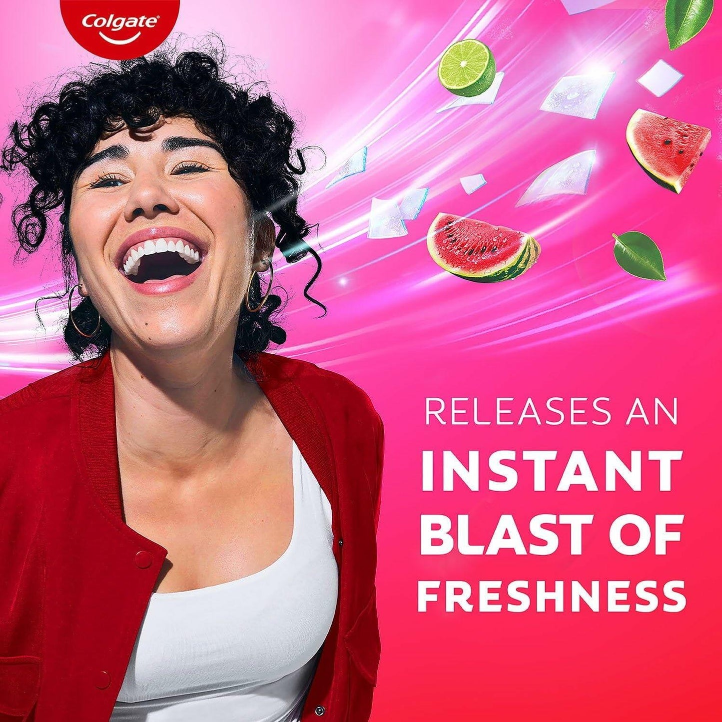 Colgate Maxfresh Toothpaste with Breath Strips, Watermelon Blast & Citrus Fresh, 4 Pack