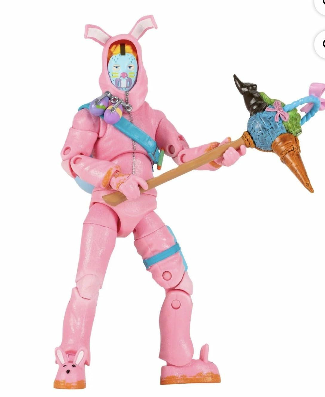 Fortnite Action Figure 5-Pack Set with Virtual Items, Deep Frost Wrap, Leviathan, DJ Yonder, Jonesy, Rabbit Raider, 15 Pieces, Ages 8+