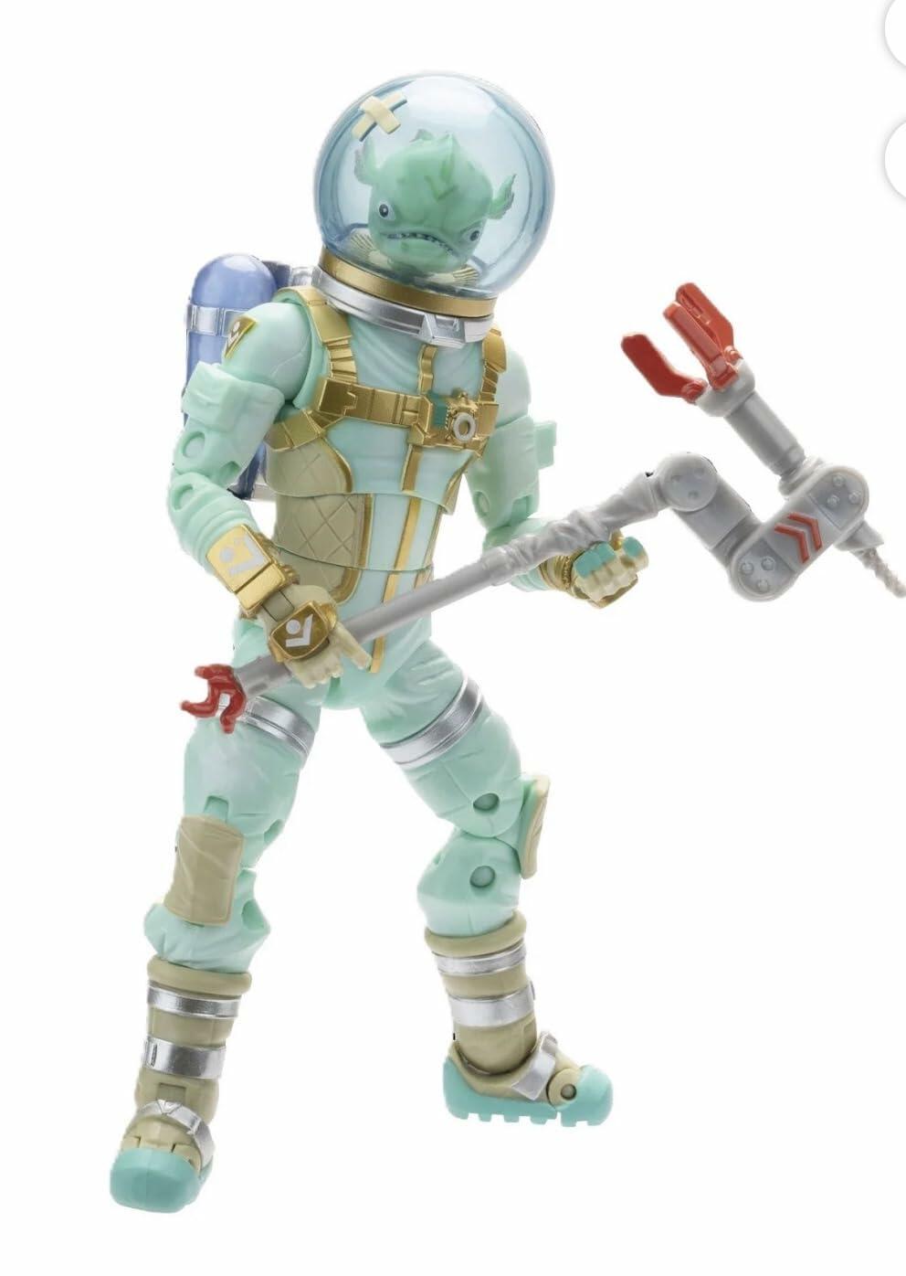 Fortnite Action Figure 5-Pack Set with Virtual Items, Deep Frost Wrap, Leviathan, DJ Yonder, Jonesy, Rabbit Raider, 15 Pieces, Ages 8+