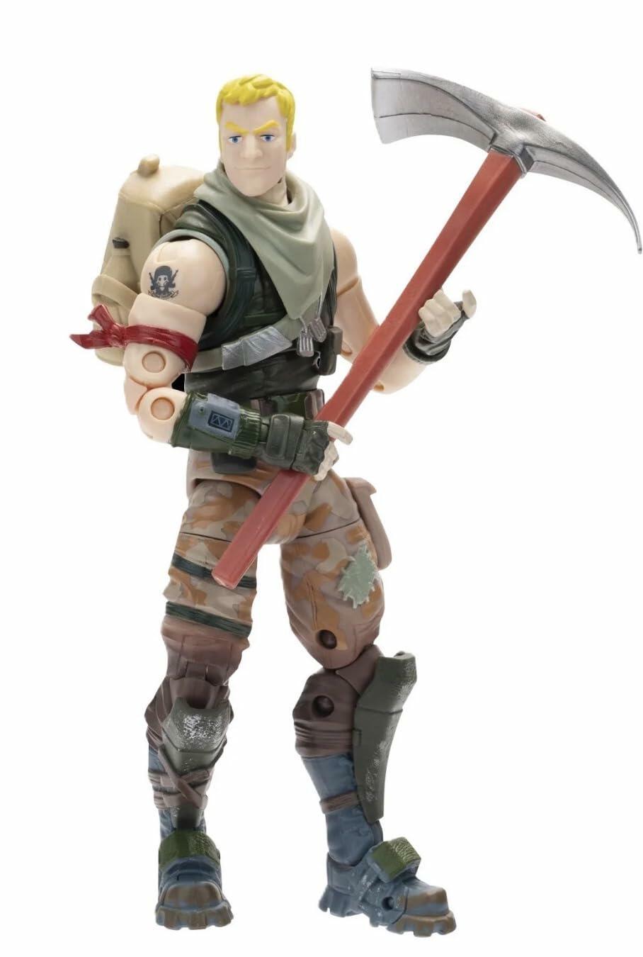 Fortnite Action Figure 5-Pack Set with Virtual Items, Deep Frost Wrap, Leviathan, DJ Yonder, Jonesy, Rabbit Raider, 15 Pieces, Ages 8+