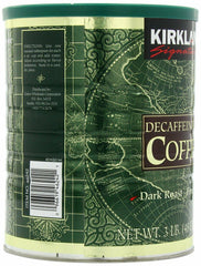 Kirkland Signature Dark Rost Fine Grind Decaf Arabica Coffee, 48 Ounce