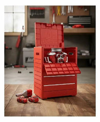 MARVAL TECH Mac Tools Children's Workshop Cart, Red, 38+ Pieces with Impact Drill, Mechanic Toy Set for Children 3+, Mechanics Set