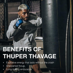 RAW Thuper Thavage Pre Workout Powder - High-Stim Preworkout with Creatine, Beta Alanine, L-Citrulline & Caffeine - Chris Bumstead Gym & Fitness Supplement for Men & Women - Cherry Berry