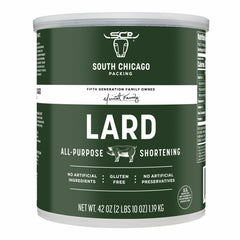South Chicago Packing Traditonal LARD Shortening, 42 Ounces, Specialty Baking Shortening and Cooking Fat
