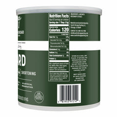 South Chicago Packing Traditonal LARD Shortening, 42 Ounces, Specialty Baking Shortening and Cooking Fat