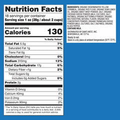 Member's Mark Organic White Cheddar Puffs, Non-GMO, Gluten Free, Made with Real Cheese, 18 oz 1 Bag