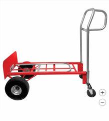 Milwauke 3-in-1 Foldable Hand Truck, Red
