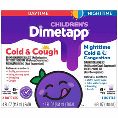 Dimetapp Children's Cold & Cough Day/Night, 4 Fluid Ounce (Pack of 3)