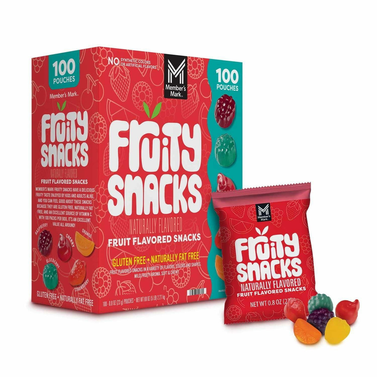 Member's Mark Fruity Snacks, 0.8 Ounce (Pack of 100)