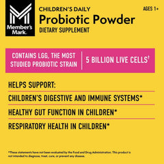 Member's Mark Children's Daily Probiotic Powder, 60 Count