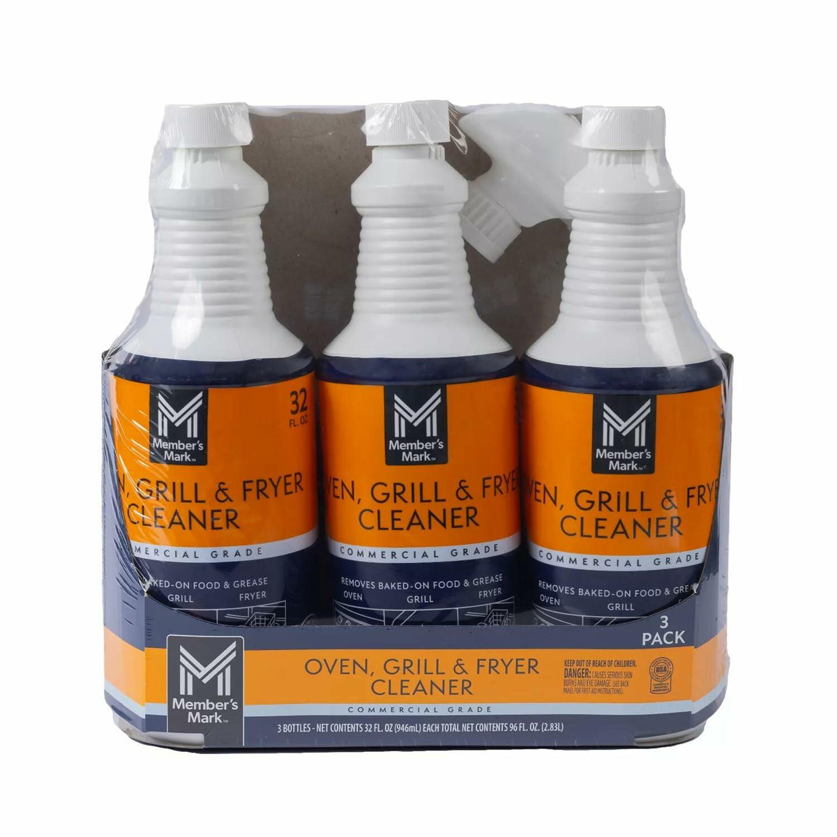 Member's Mark Commercial Oven, Grill and Fryer Cleaner, 32 Ounce (Pack of 3)