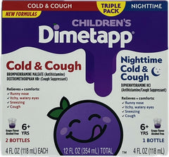 Dimetapp Children's Cold & Cough Day/Night, 4 Fluid Ounce (Pack of 3)