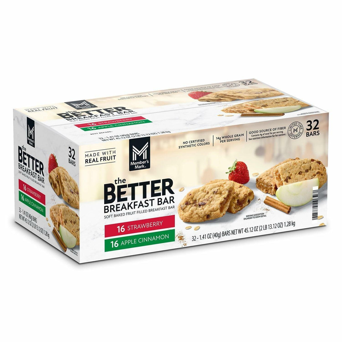 Member's Mark Better Breakfast Bars, 1.41 Ounce (32 Count)