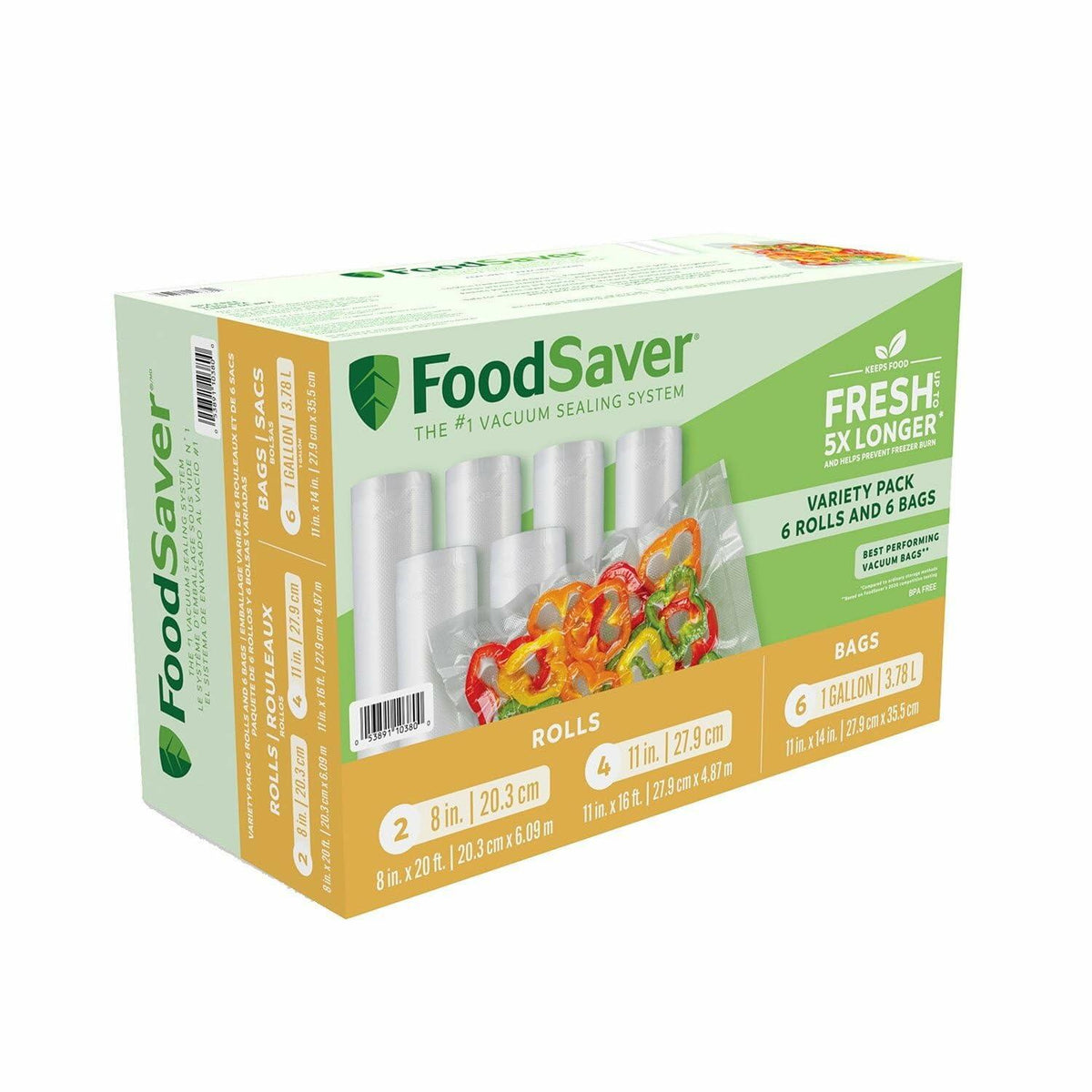 FoodSaver Vacuum Seal Variety Pack, Rolls and Bags