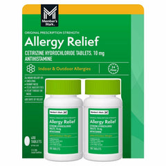 Member’s Mark Allergy Relief Cetirizine Hydrochloride Tablets 10 mg, 400 Count